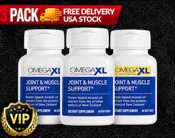 Omega XL 60 Softgels (3er-Pack) - Grünlippmuschelöl-Ergänzung