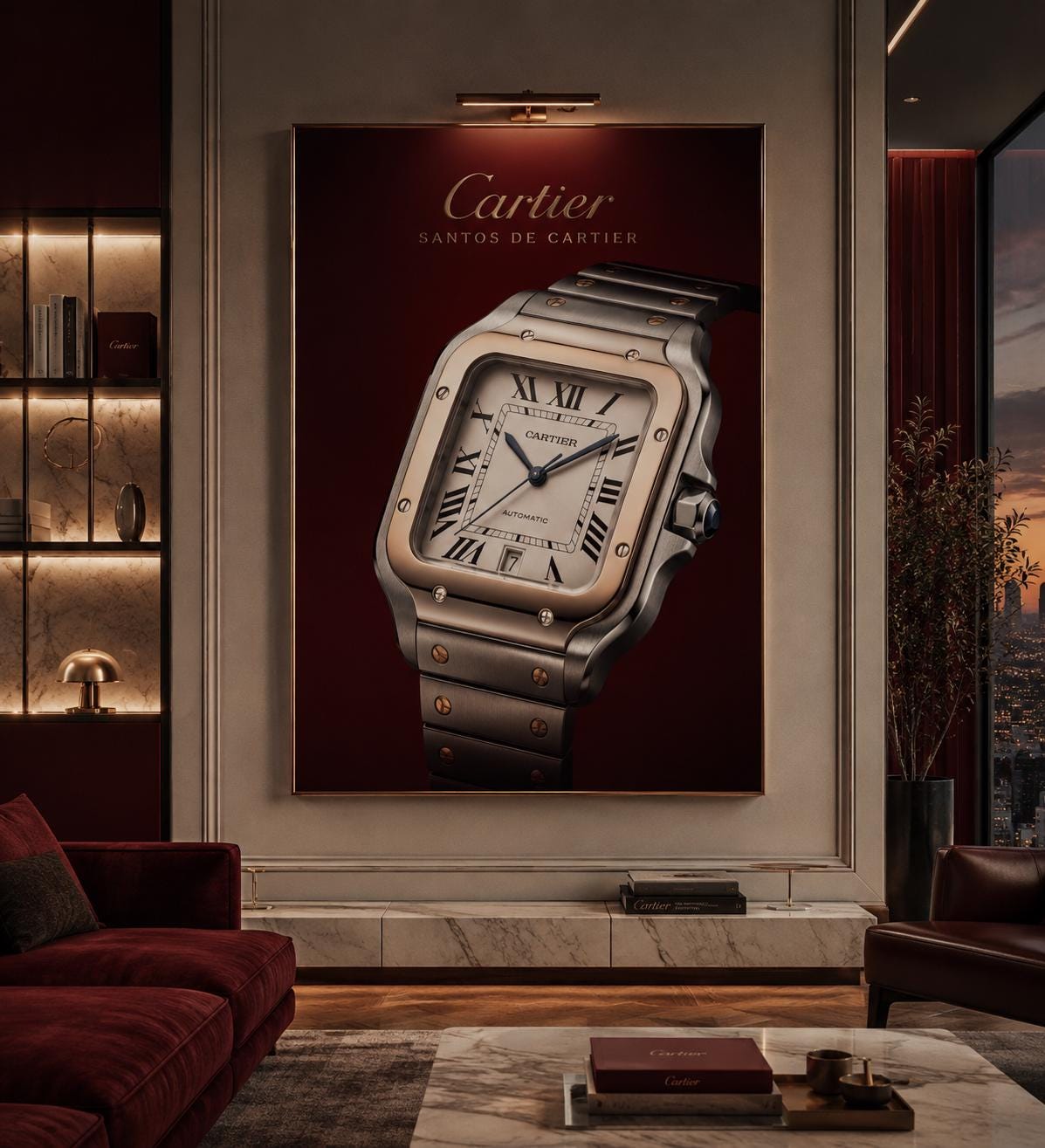 Cartier Wall Clock - Etsy