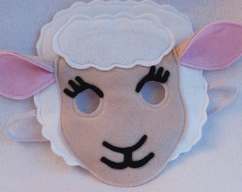 Pretty lamb costume. Ideal for stage with big eyelashes to look super cute for nativity or school plays etc