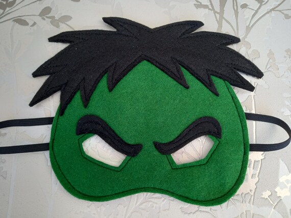 Angry hulk half face mask for children costume role play and dressing up