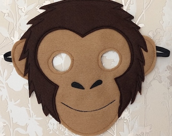 What a cheeky monkey! This chimpanzee mask makes a great costume for your little monkey for school book day or Halloween.