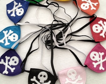 Party pack Pirate eye patch, ideal for party bags, dress up/fancy dress/costume party/Halloween