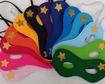 Star embellished reversible superhero eye mask