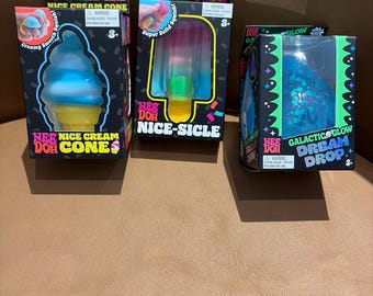 Nee doh, cono de helado agradable, helado agradable, brillo galáctico, gota de ensueño