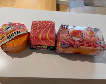 Nee doh nice berg swirl Rms mystery dumpling sherbet dumpling squish hot dog 2 in 1
