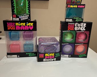 Nee doh bonito remolino de berg sueño galáctico gota pequeña bola de pelusa bonito bebé de hielo bonito cubo