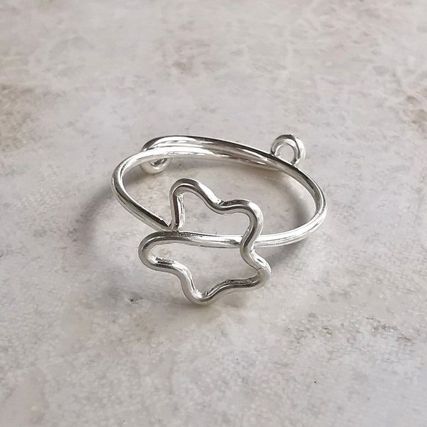 Stern Ring Silber, feiner Silberring, minimalistischer Schmuck, Sternenkind Erinnerung