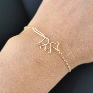 Rävarmband Gold Filled – elegant rävarmband · minimalistiska smycken med mening · en speciell gåva för kvinnor