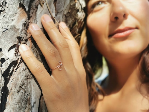 Infinity Ring - Symbol of Eternity for Friendship and Love, Adjustable Ring, Gift for Girlfriend