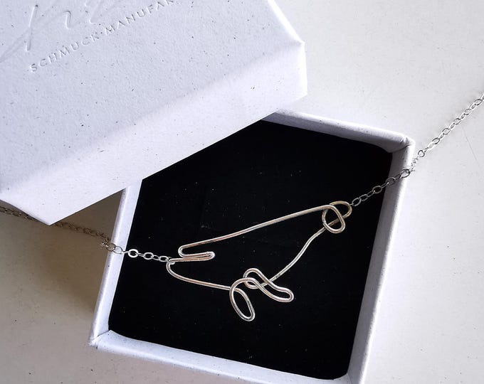 Whale Necklace Silver – Minimalist Whale Pendant, Ocean Jewelry, Sea Animal Necklace, Gift for Ocean Lover, Handmade Silver Jewelry I KIZZU