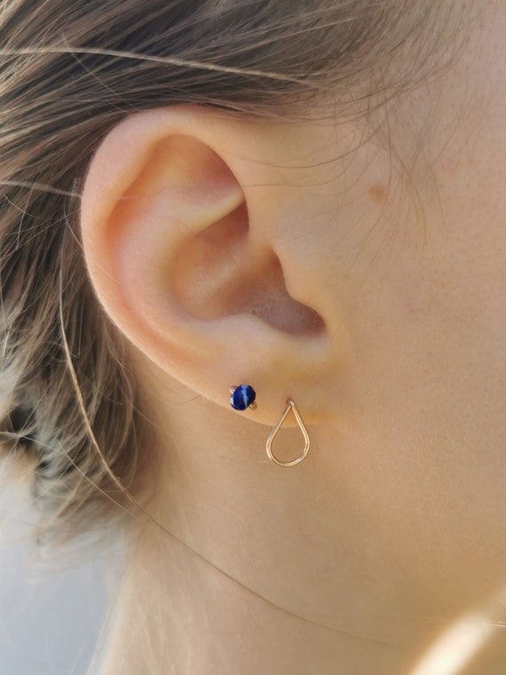 Drop earrings silver, elegant and durable handmade jewelry in 925 silver, minimalist earrings I KIZZU