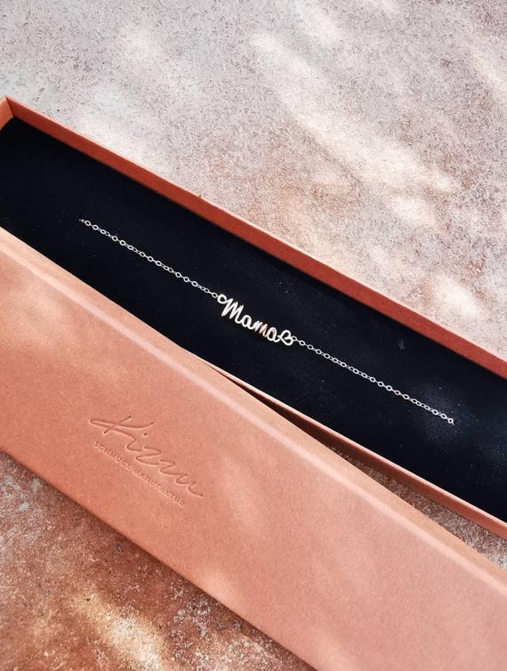 Personalized mom necklace made of rose gold filled - a unique gift for mom, Mother's Day gift, handmade jewelry