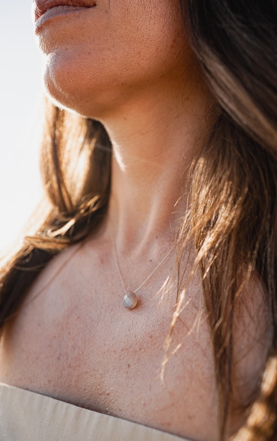 Chocolate Moonstone Necklace | Gold Filled Necklace | Natural Gemstone Jewelry | Minimalist Jewelry with Meaning