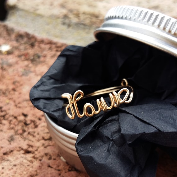 Personalized Name Ring, Ideal Gift for Mom, Handmade Jewelry, Personalized Jewelry, Special Gift