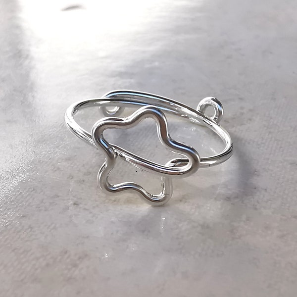 Stern Ring Silber, feiner Silberring, minimalistischer Schmuck, Sternenkind Erinnerung