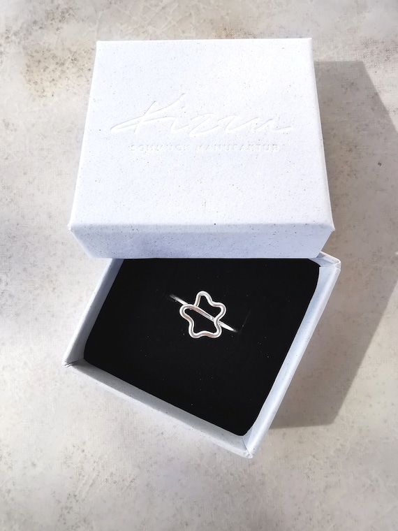 You are a shining star - star ring silver, fine silver ring with star, star child jewelry - minimalist jewelry