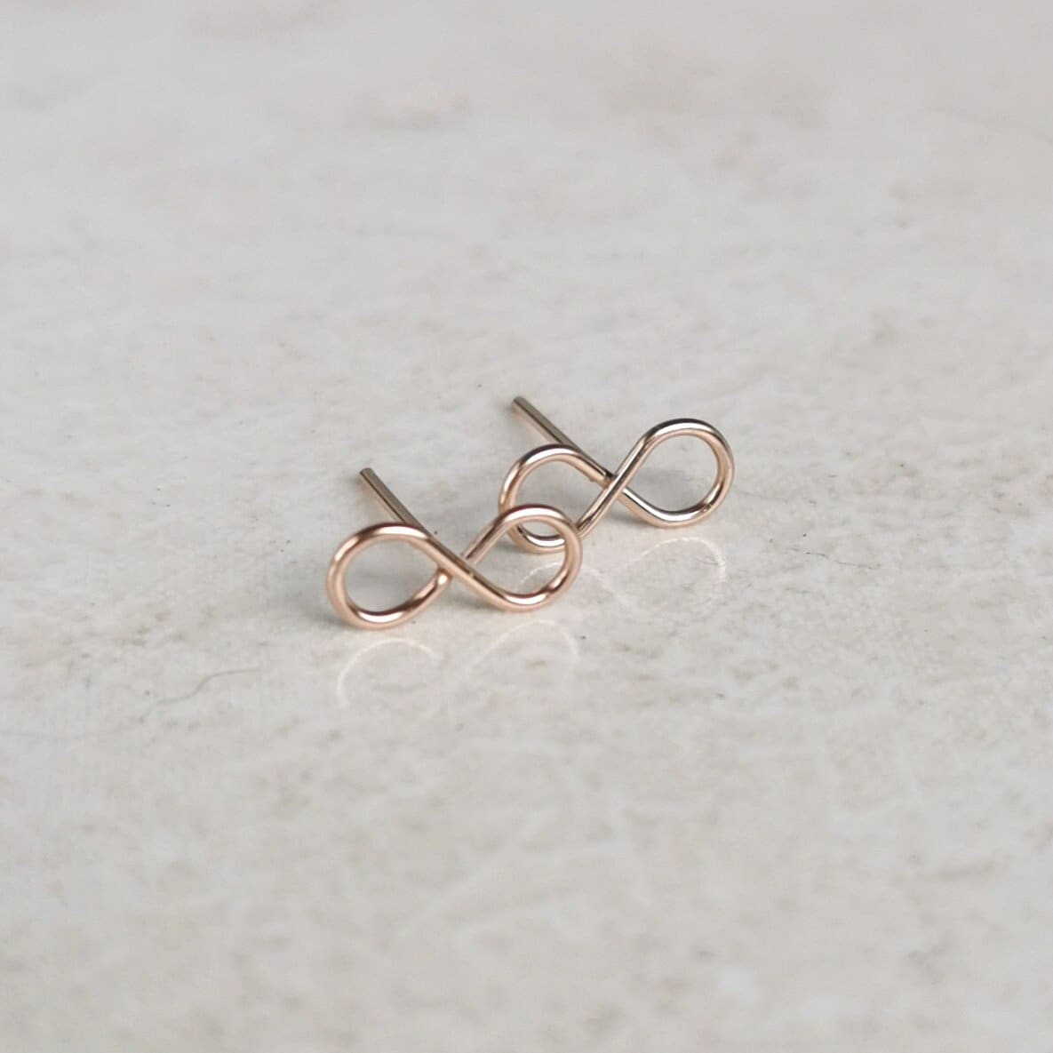 Sterling Silver Infinity Stud Earrings, Infinity Knot Earrings, Love Symbol  Stud, Number 8 Stud, Earring