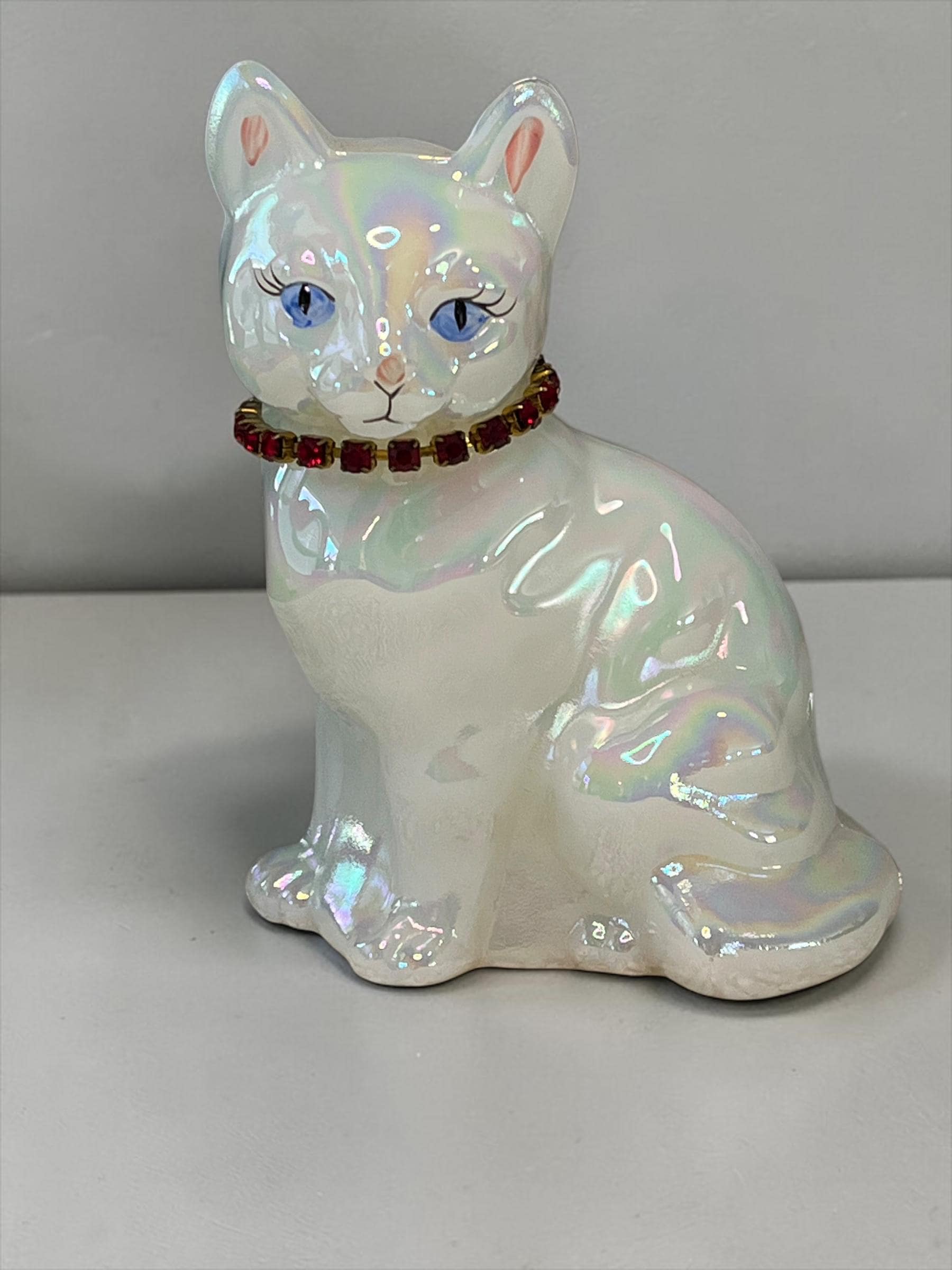 Fenton Glass Cat - Etsy