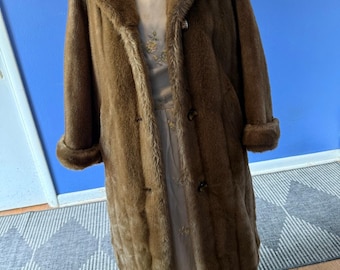 Vintage 70s Lykafur by Osdin Tissavel Faux Fur Coat