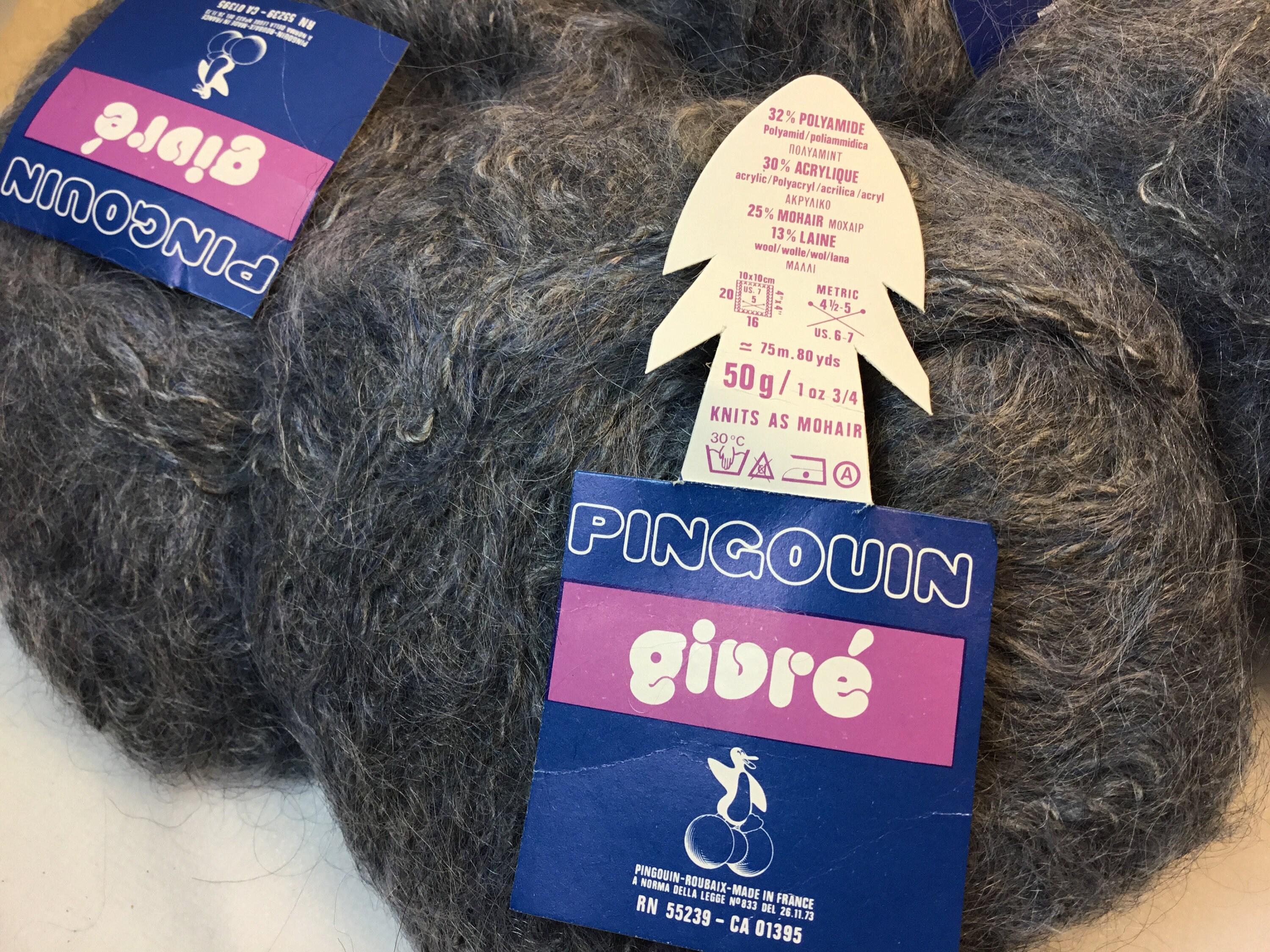 Pingouin givre mohair polymide yarn france Etsy