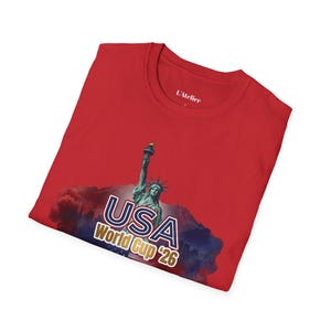 USA World Cup 2026 T-Shirt, Soccer Fan Tee, USMNT Gift, Tournament Shirt, American Football Soccer Apparel, Game Day Shirt, Sports Fan Gift image 10