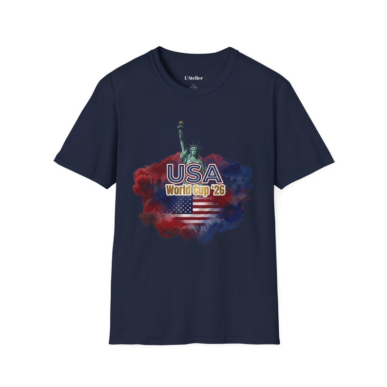 USA World Cup 2026 T-Shirt, Soccer Fan Tee, USMNT Gift, Tournament Shirt, American Football Soccer Apparel, Game Day Shirt, Sports Fan Gift image 5