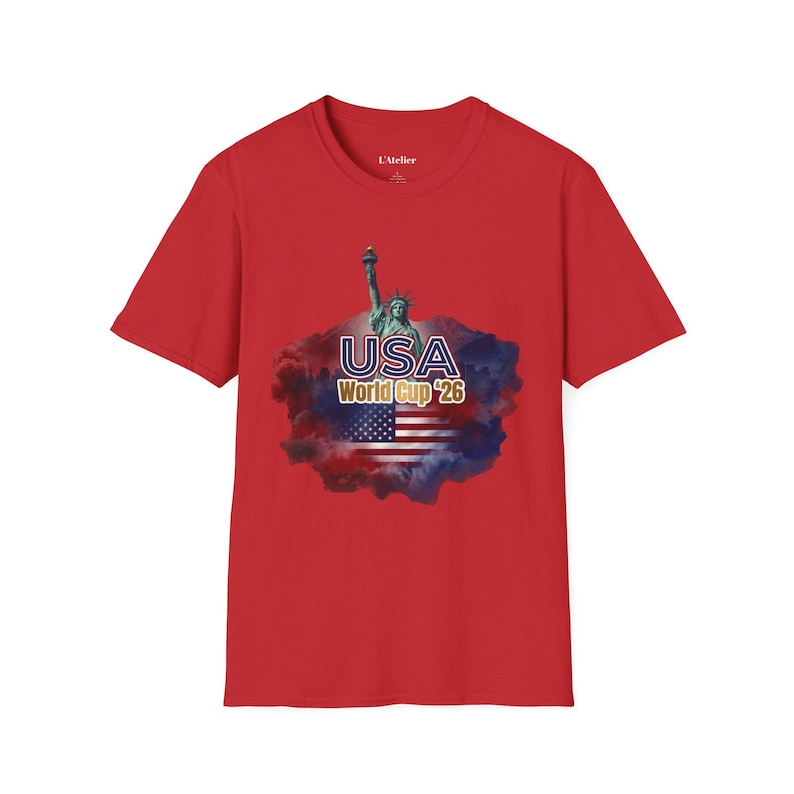 USA World Cup 2026 T-Shirt, Soccer Fan Tee, USMNT Gift, Tournament Shirt, American Football Soccer Apparel, Game Day Shirt, Sports Fan Gift image 6