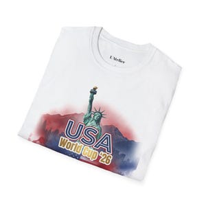 USA World Cup 2026 T-Shirt, Soccer Fan Tee, USMNT Gift, Tournament Shirt, American Football Soccer Apparel, Game Day Shirt, Sports Fan Gift image 7