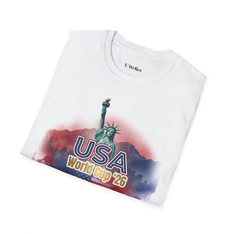 USA World Cup 2026 T-Shirt, Soccer Fan Tee, USMNT Gift, Tournament Shirt, American Football Soccer Apparel, Game Day Shirt, Sports Fan Gift image 7