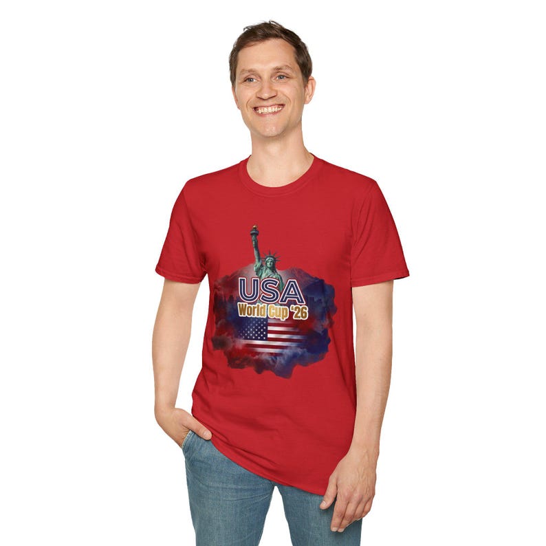 USA World Cup 2026 T-Shirt, Soccer Fan Tee, USMNT Gift, Tournament Shirt, American Football Soccer Apparel, Game Day Shirt, Sports Fan Gift image 11