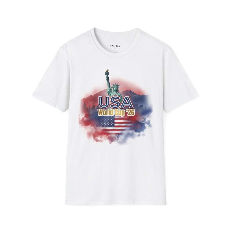 USA World Cup 2026 T-Shirt, Soccer Fan Tee, USMNT Gift, Tournament Shirt, American Football Soccer Apparel, Game Day Shirt, Sports Fan Gift image 3