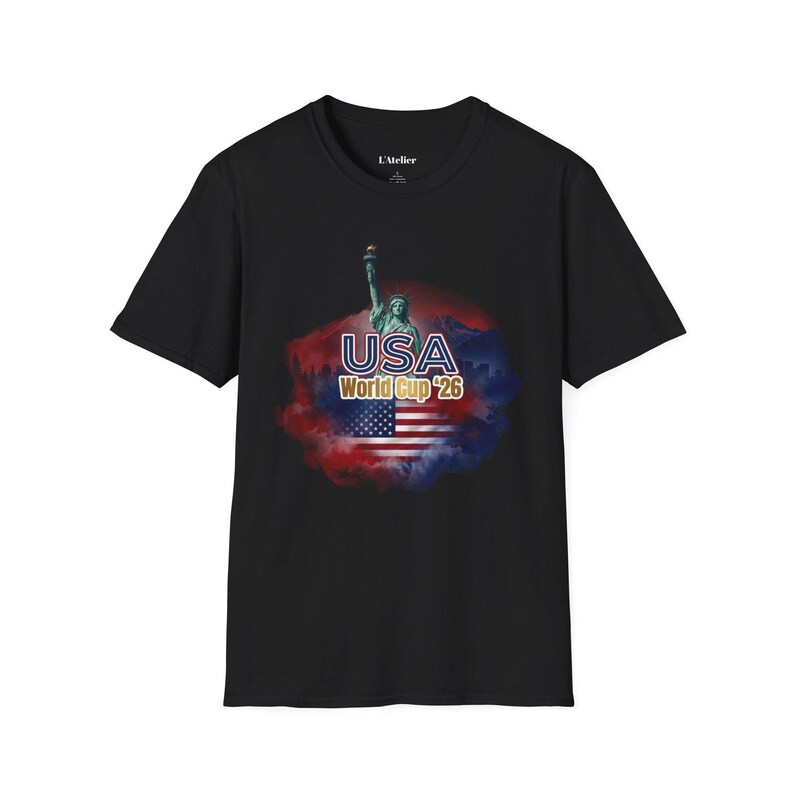 USA World Cup 2026 T-Shirt, Soccer Fan Tee, USMNT Gift, Tournament Shirt, American Football Soccer Apparel, Game Day Shirt, Sports Fan Gift image 4