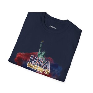 USA World Cup 2026 T-Shirt, Soccer Fan Tee, USMNT Gift, Tournament Shirt, American Football Soccer Apparel, Game Day Shirt, Sports Fan Gift image 9