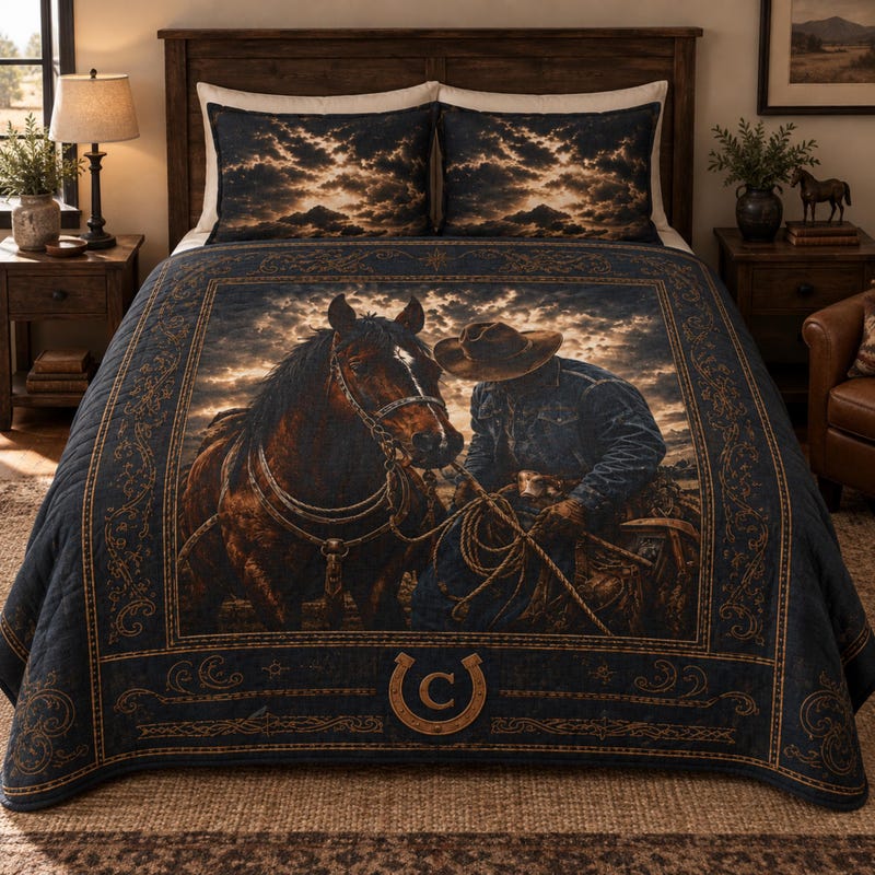 Texas Monogram R Ranch Country Western Comforter - Etsy