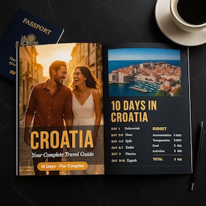 Croatia 10-Day Couple Travel Guide PDF — Summer Itinerary, Budget Breakdown, Hotels & Phrases