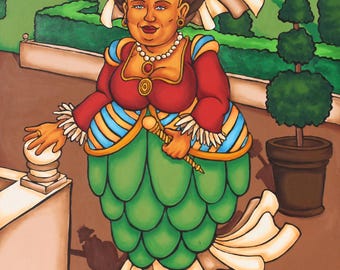 The Artichoke Queen (original oil on canvas)