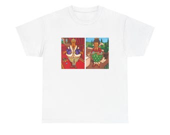 Whimsical Royal Ducks Tee | Illustrated Toy King and Queen Artwork