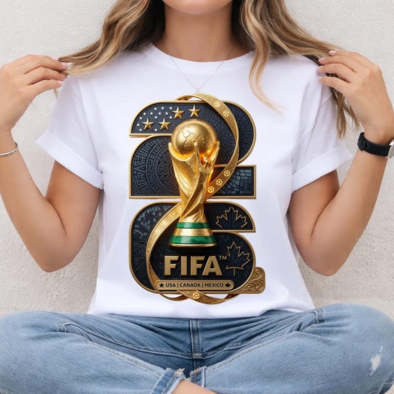 FIFA World Cup 2026 Trophy PNG | Soccer Fan Shirt Sublimation (Digital Download)