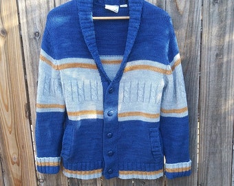 Vintage 70's Sears shawl collar cardigan