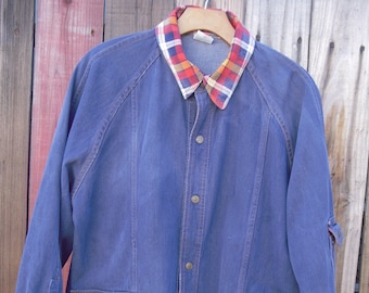 Vintage Denim Chore Coat