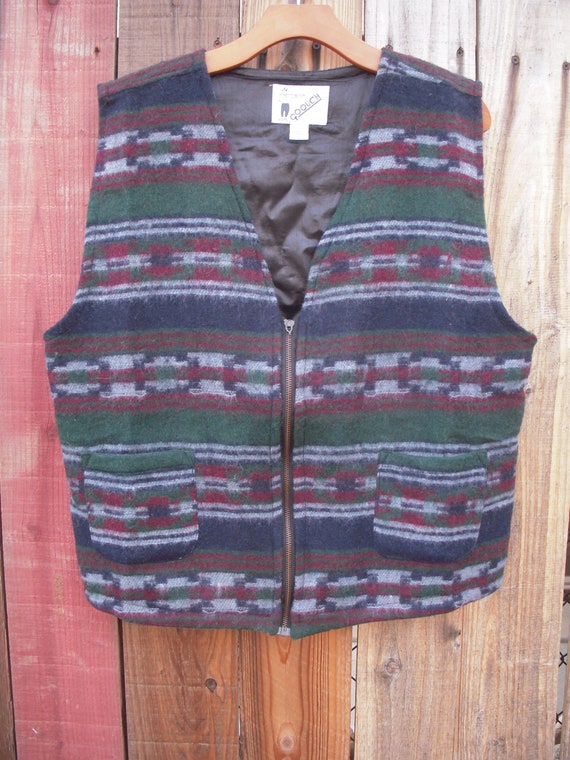 Vintage Wool vest Southwestern/Tribal