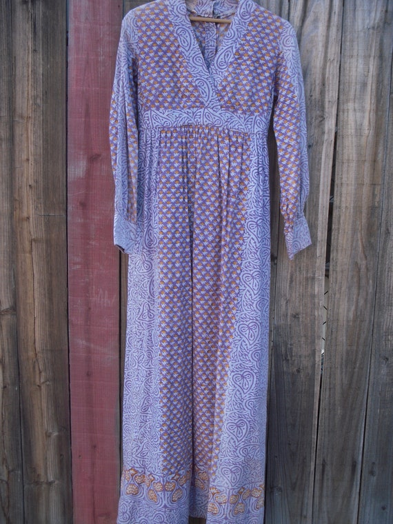 Vintage India Imports cotton gauze Maxi XS