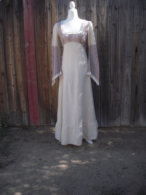 Vintage handmade muslin and voile prairie/peasant… - image 1