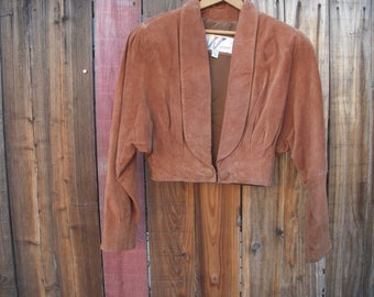 suede bolero jacket