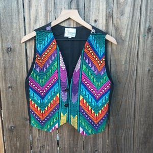 Embroidered Guatemalan vest