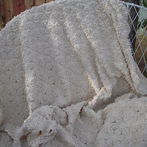 Vintage crochet bedspread heirloom