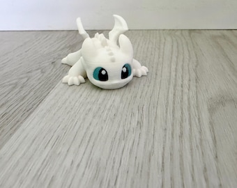3D Mini light fury dragon