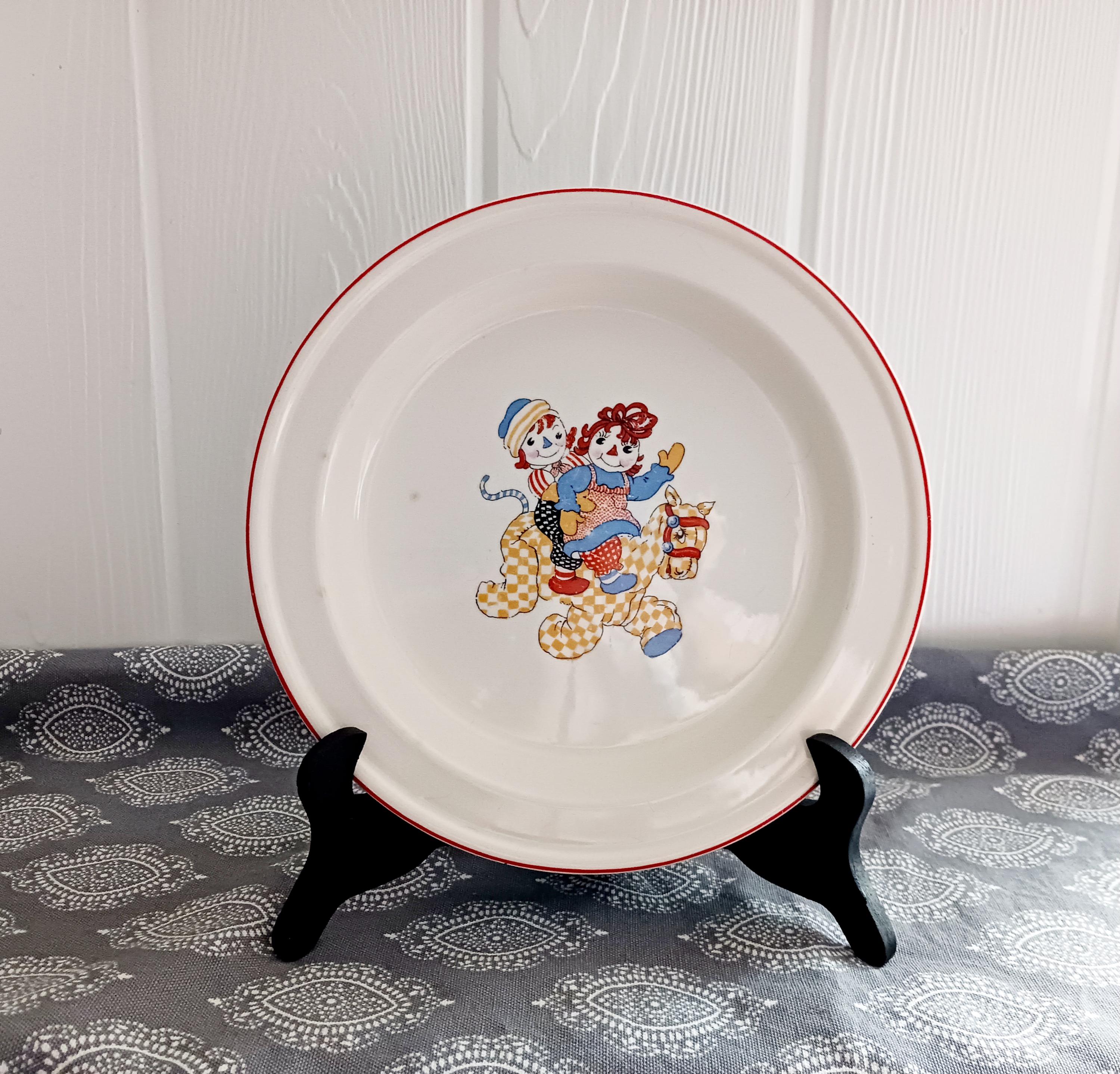 Raggedy Ann and Andy Plate - Etsy