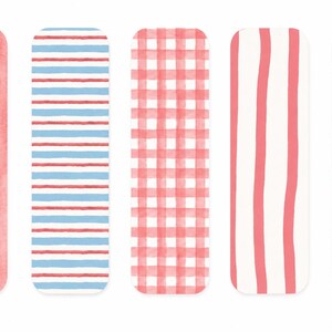Preppy Pink Lemonade-collectie bladwijzer | Cocktailstrik, strepen, gingangmotieven