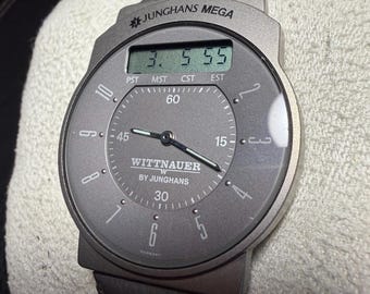 Limited Edition Titanium Wittnauer Mega Watch: Radio Controlled Atomic Movement (#0906/1000) *working*